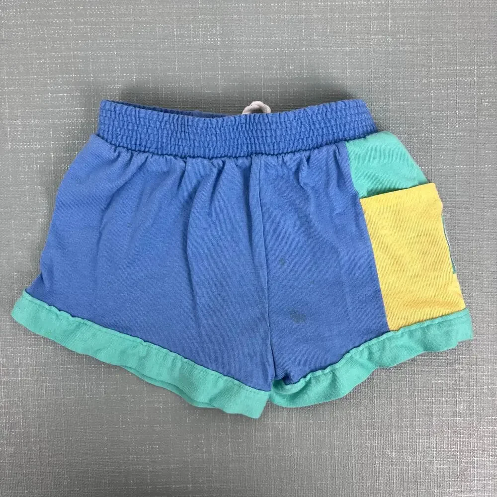 Vintage Carter's Color Block Save Our Seas T-Shirt & Shorts Set 24 Months USA